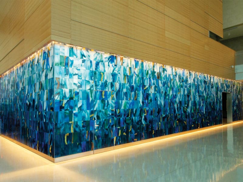 Art Glass Installation at CalSTRS Headquarters | Paul Housberg