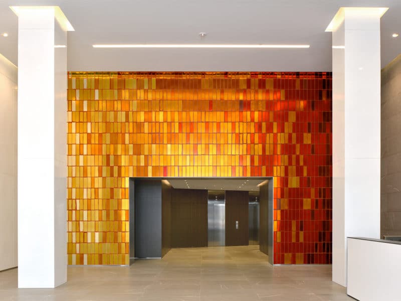 Glass Wall Mosaic at 650 Massachusetts Ave.