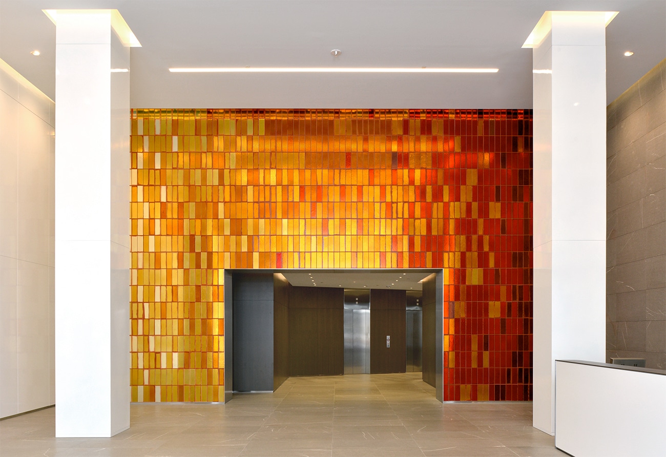 Glass Wall Mosaic at 650 Massachusetts Ave.