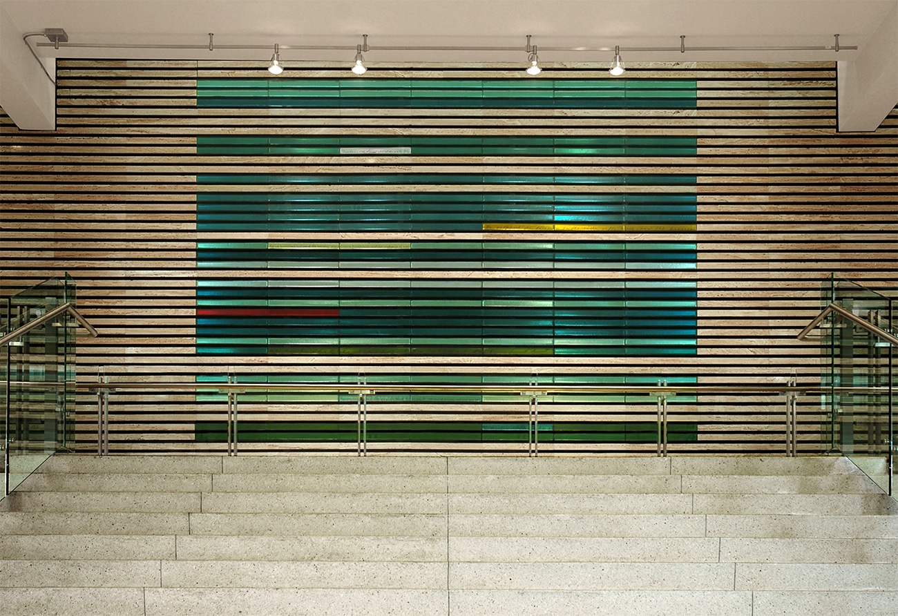 Colored glass art | Utah Marriott Library | Paul Housberg