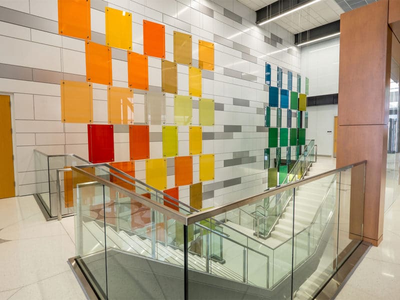 Colorful Glass Panels |1| Michigan State University | Paul Housberg