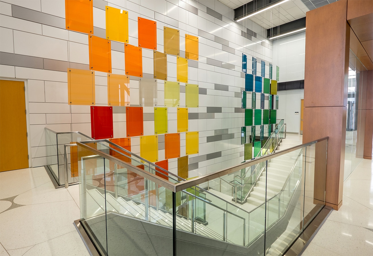 Colorful Glass Panels |1| Michigan State University | Paul Housberg