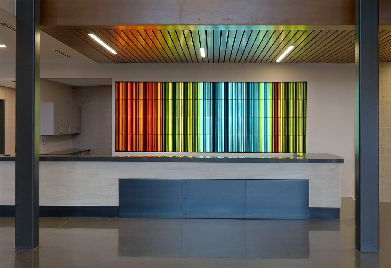 Lobby Feature Wall |1| Parker Recreation Center | Paul Housberg